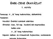 Ének-zene óravázlat