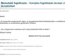 természetismeret környezetismeret tanítása