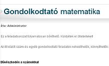 Gondolkodtató matematika