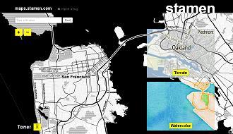 térkép vízfestékkel