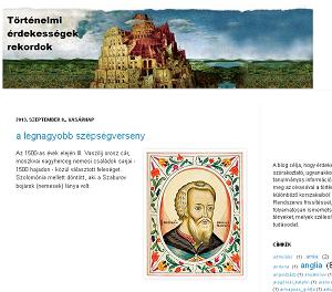 Történelmi érdekességek