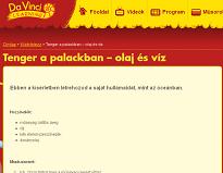Kísérlet - 4. osztály Tenger a palackban
