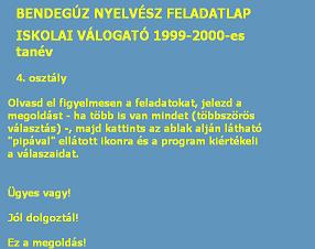 Nyelvész feladatlap