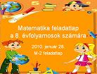 8. osztály matematika feladatok Feladatok matematika 8.osztály