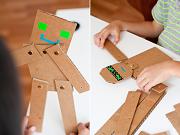 Karton robot készítése Robotok kartonból